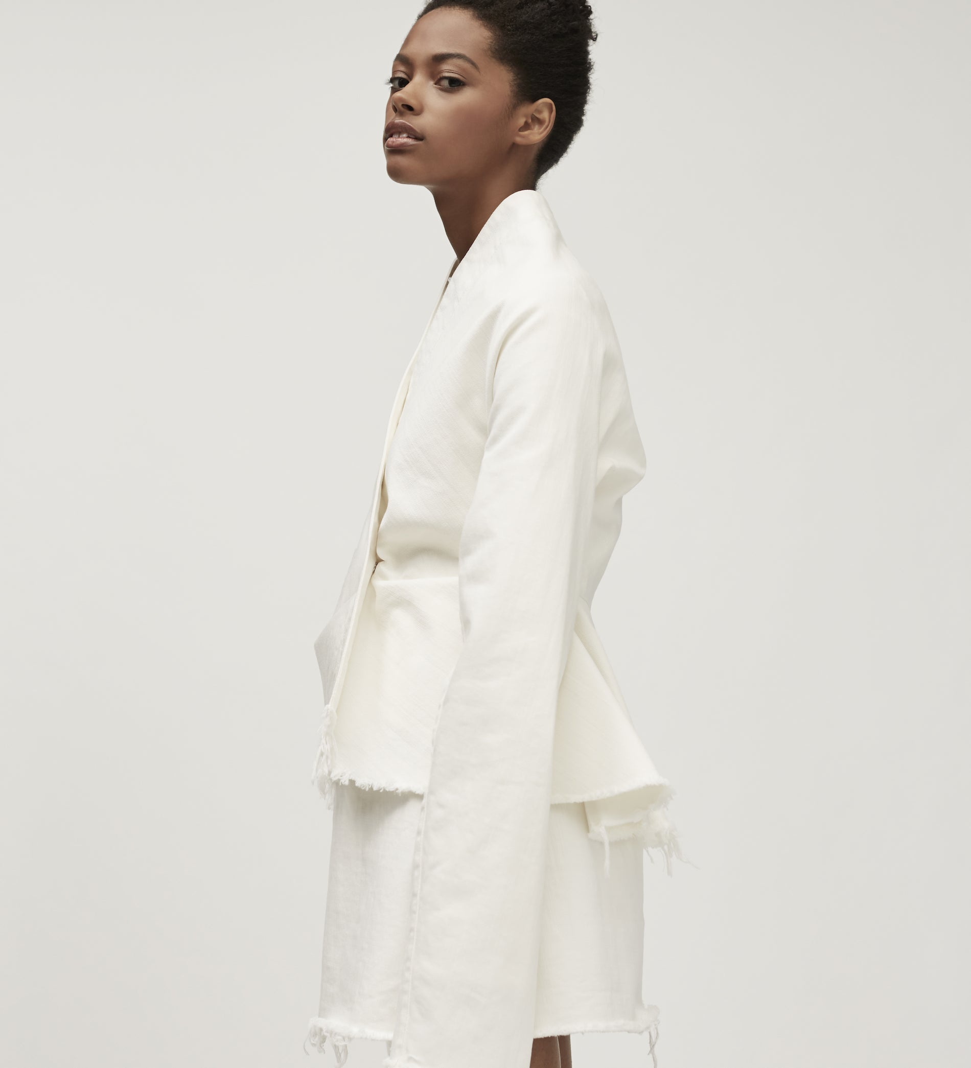 Frayed Denim Dress and Jacket Suit_Fashion Style_VERGE Lifestyle Magazine Online
