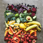 Colorful Fruits and Vegetables Arranged According to Chakra Colors_The Chakra Cookbook - By Annika Panotzki_Hardcover Book